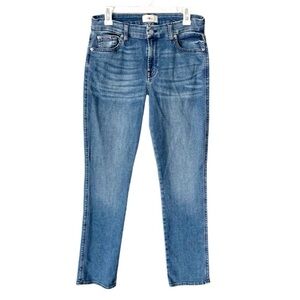 7 For All Mankind Jeans Women's 31 Kimmie Straight Leg Marsh Medium Wash $198